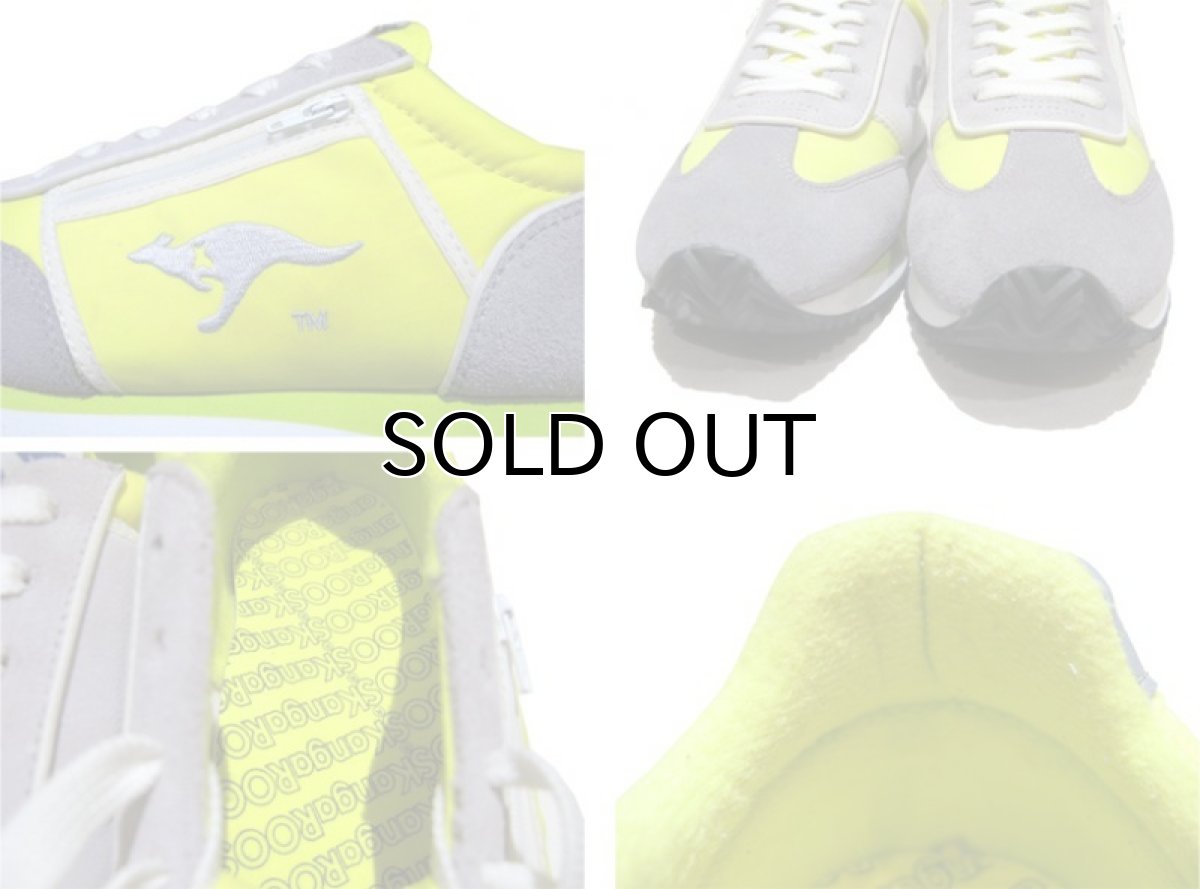 画像3: KangaROOS  Leather / Nylon Sneaker　Grey / Yellow　size 9 / 27cm (表記 Lady's10) (3)