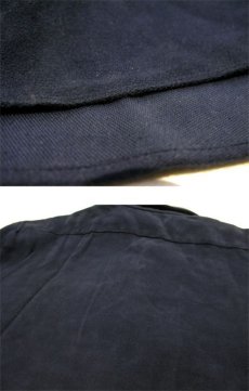 画像5: 1960's ARROW  Chamois Cloth Lace Up Pullover Shirts　NAVY　size M (表記 MEDIUM 15-15 1/2) (5)