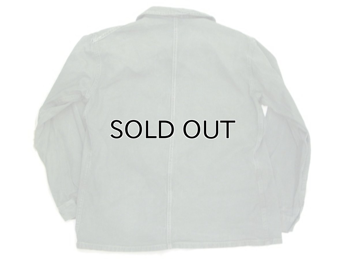 画像5: 1950's French Military Cotton Twill Jacket GREEN size M (5)