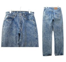 画像2: 1990's Levi's Lot 501 Chemical Wash Denim Pants -made in USA-　Blue Denim　size w 30 inch (表記 31 x 32) (2)
