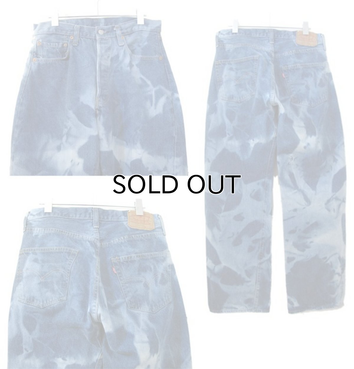 画像2: 1970-80's Levi's 501 "Late 66"  Bleach Denim Pants　Blue Denim　size w 32 inch (表記 34×33) (2)
