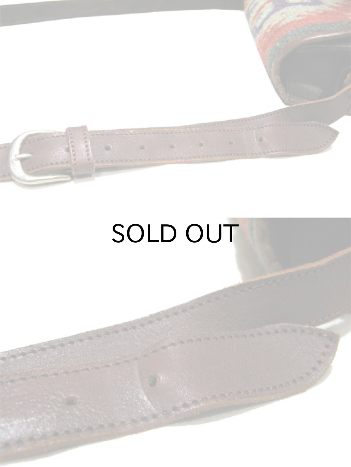 画像5: Kilim x Leather Shoulder Bag　BROWN (5)