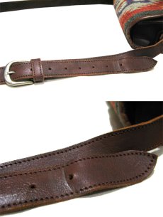 画像5: Kilim x Leather Shoulder Bag　BROWN (5)