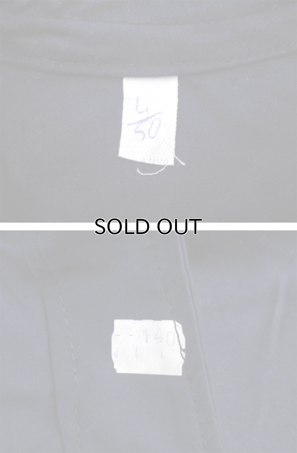 画像6: 1950's Italian Military Moleskin Collarless Coat　Dead Stock　NAVY　size S (6)