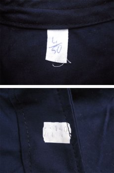 画像6: 1950's Italian Military Moleskin Collarless Coat　Dead Stock　NAVY　size S (6)