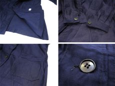 画像5: 1950's Italian Military Moleskin Collarless Coat　Dead Stock　NAVY　size S (5)