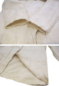 画像5: 1950's French Military Linen Hospital Coat　Dead Stock one-washed　Natural　size XS (5)