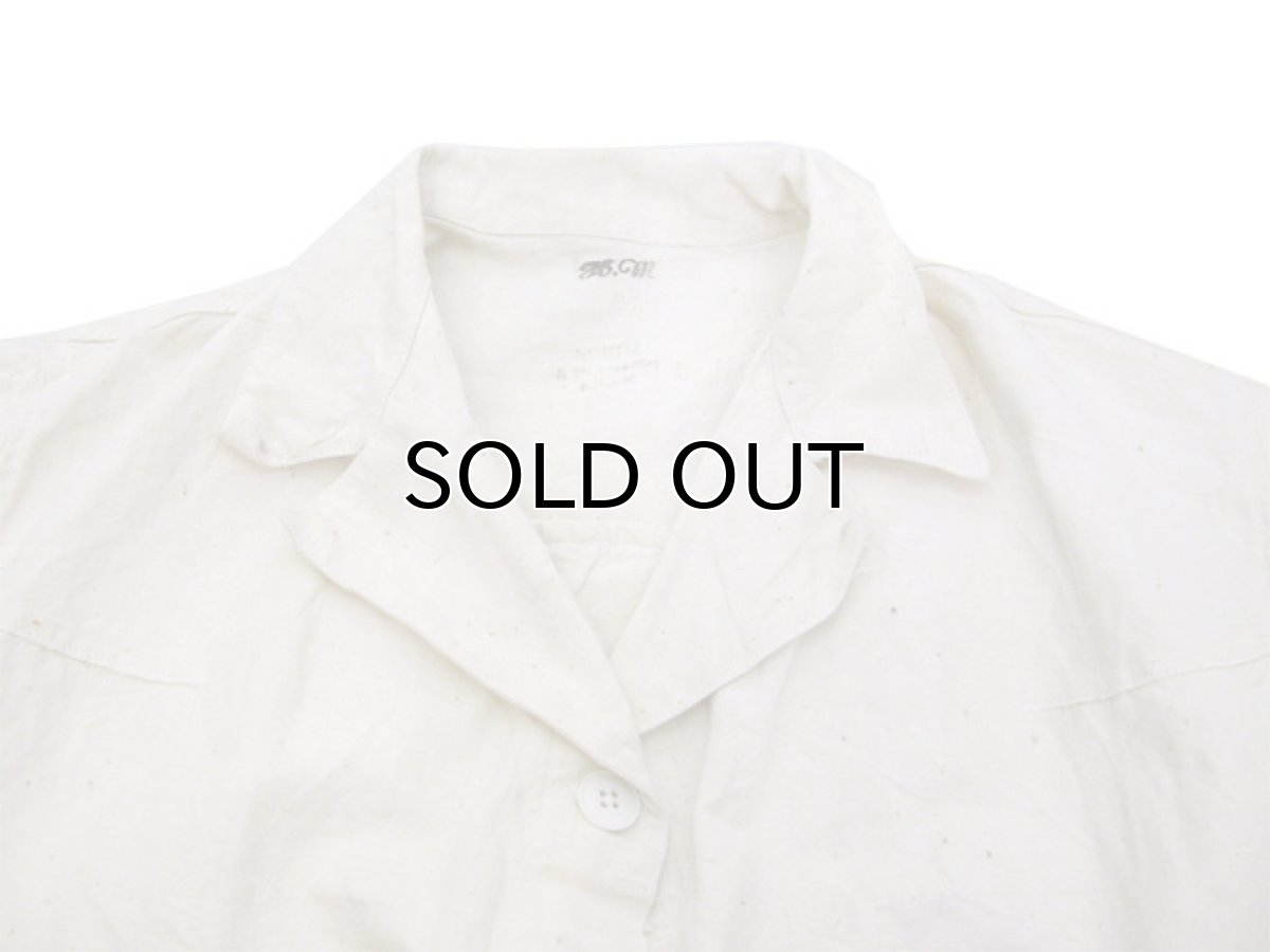 画像4: 1950's French Military Linen Hospital Coat　Dead Stock one-washed　Natural　size XS (4)