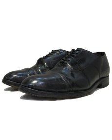 画像1: Johnston & Murphy Straight Tip Leather Shoes -made in USA-　BLACK　size 9 (約27 cm) (1)