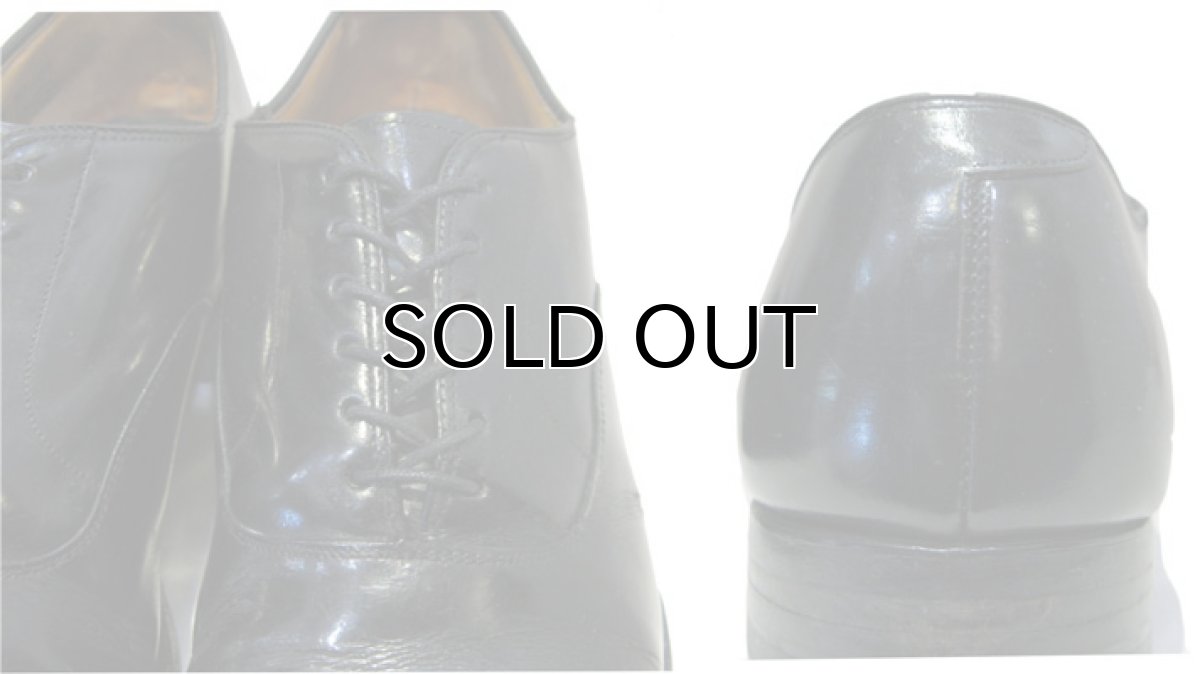 画像5: Johnston & Murphy Straight Tip Leather Shoes -made in USA-　BLACK　size 9 (約27 cm) (5)