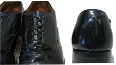 画像5: Johnston & Murphy Straight Tip Leather Shoes -made in USA-　BLACK　size 9 (約27 cm) (5)