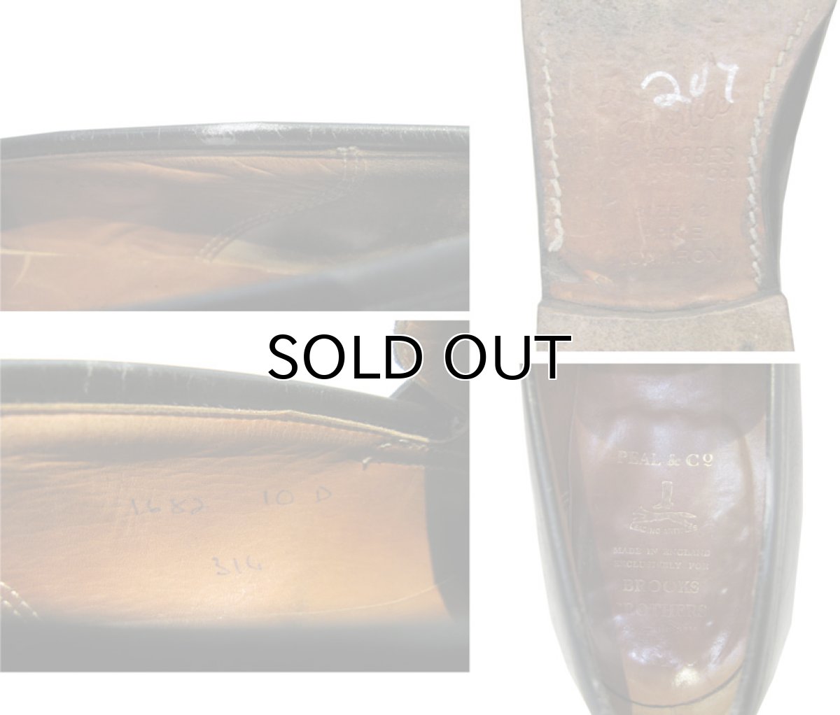 画像5: BROOKS BROTHERS Penny Loafers -made in ENGLAND- BLACK size 10D (約 28cm) (5)