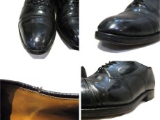 画像4: Johnston & Murphy Straight Tip Leather Shoes -made in USA-　BLACK　size 9 (約27 cm) (4)