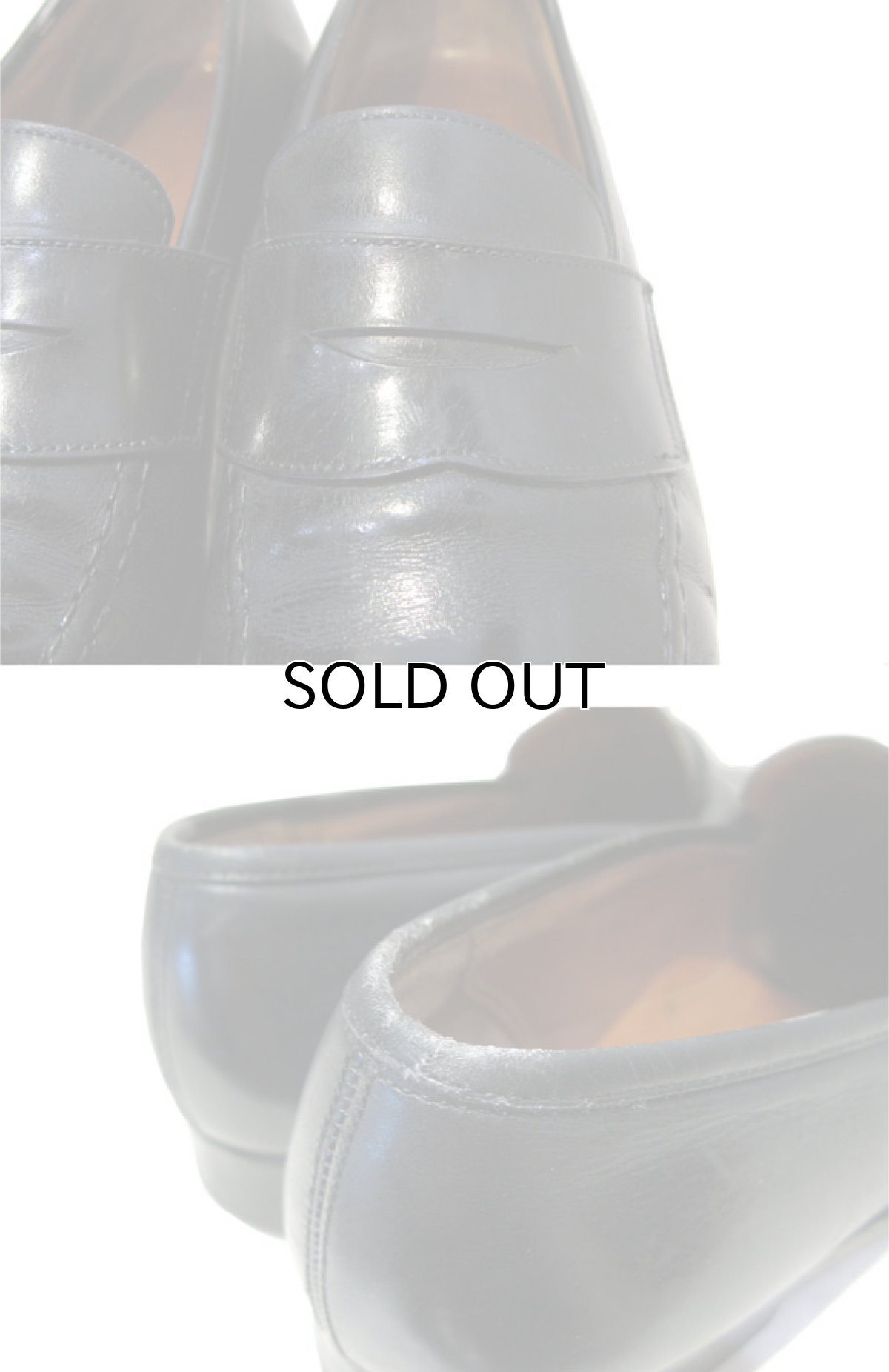 画像4: BROOKS BROTHERS Penny Loafers -made in ENGLAND- BLACK size 10D (約 28cm) (4)