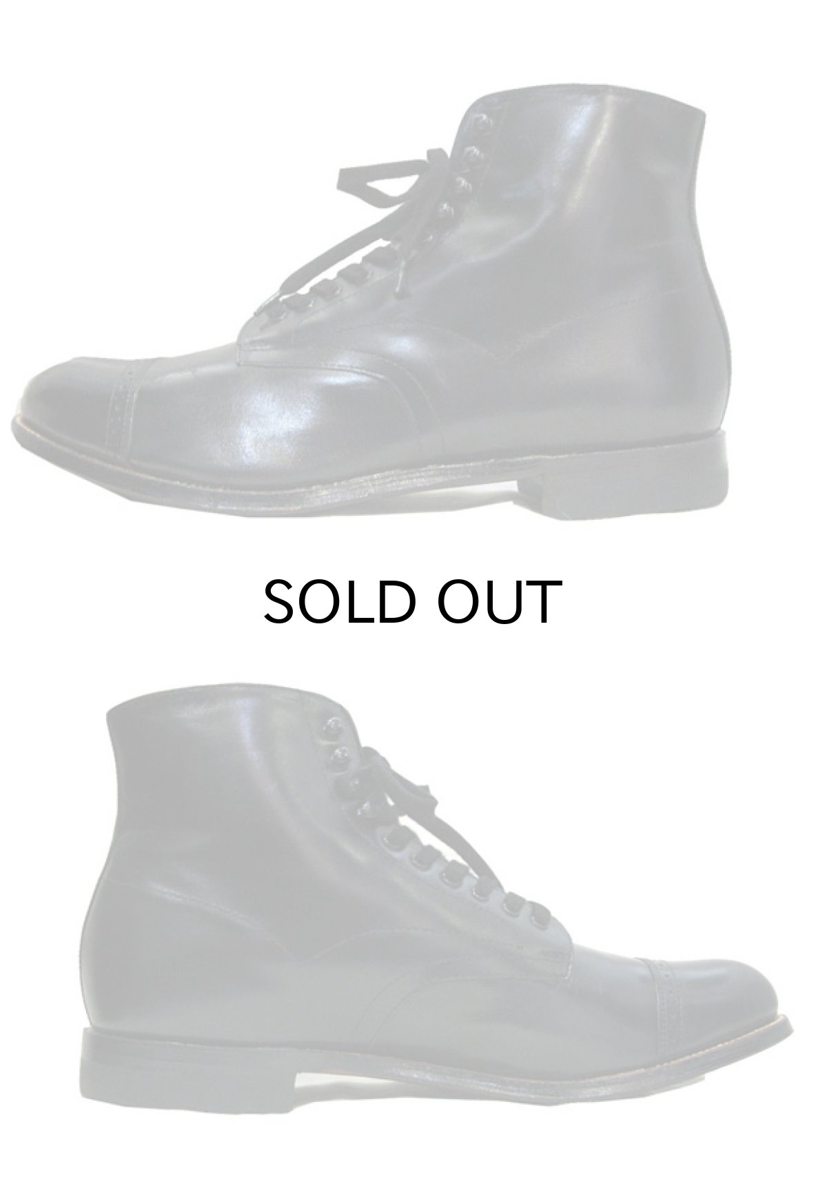画像2: STACY ADAMS "MADISON HI"  Leather Boots　BLACK　size 10 (2)