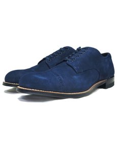 画像1: STACY ADAMS "MADISON LOW" Suede Leather Shoes　BLUE　size 10 (1)