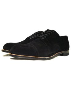 画像1: STACY ADAMS "MADISON LOW" Suede Leather Shoes　BLACK　size 9 (1)