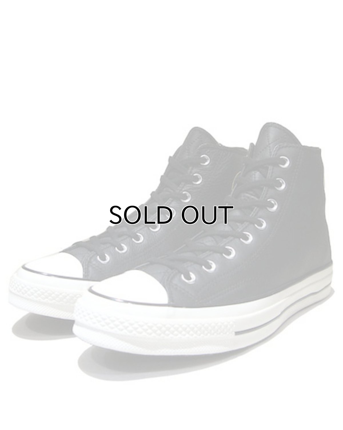 画像1: NEW Converse "First String" Hi-Cut Leather Sneaker　Black / White　size 10 (1)