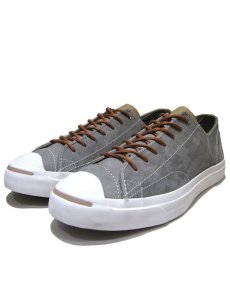 画像1: NEW Converse "Jack Purcell"  Low-Cut Leather Sneaker　Grey / White　size 11.5 / 12 (1)