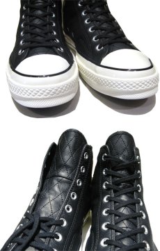 画像3: NEW Converse "First String" Hi-Cut Leather Sneaker　Black / White　size 10 (3)