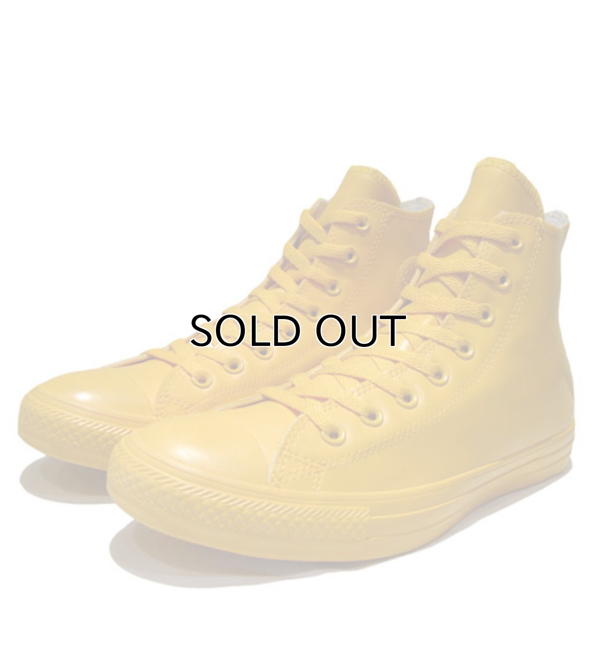 画像1: NEW Converse "ALL STAR" Hi-Cut Rubber Sneaker　YELLOW　size 9.5 (1)