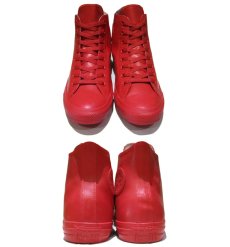 画像2: NEW Converse "ALL STAR" Hi-Cut Rubber Sneaker　RED　size 9 (2)