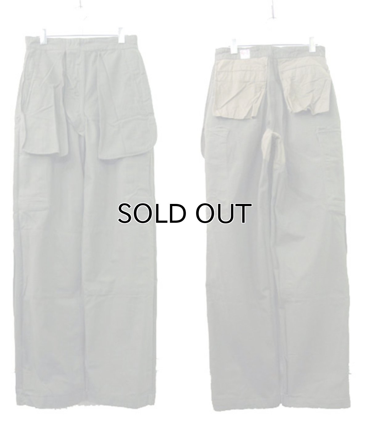 画像7: 1960's French Military "M-47" Herringbone Twill Trousers Dead Stock size w 30 inch (表記 21) (7)