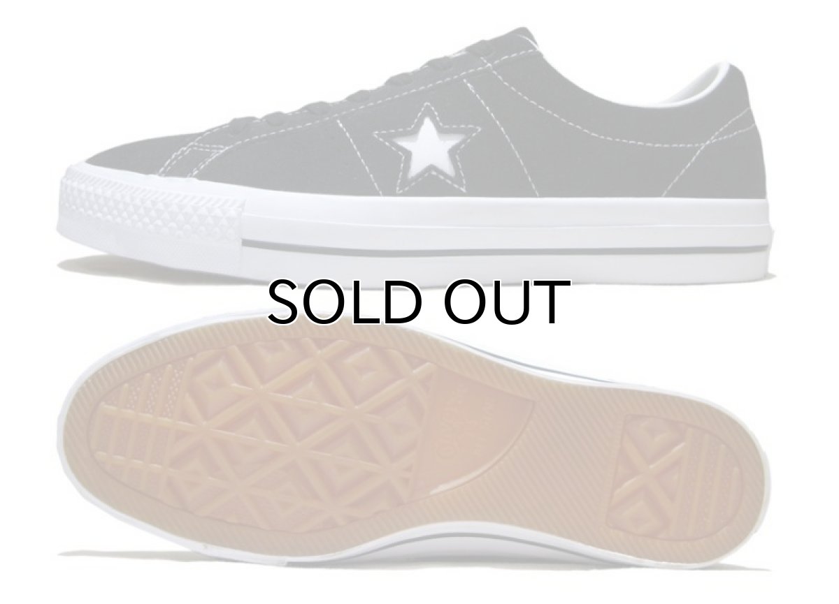 画像3: NEW CONVERSE "ONE STAR" Suede Skate Shoes Black / White size 7 (3)