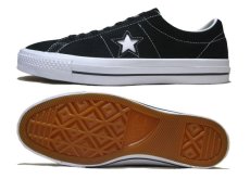 画像3: NEW CONVERSE "ONE STAR" Suede Skate Shoes　Black / White　size 7 (3)