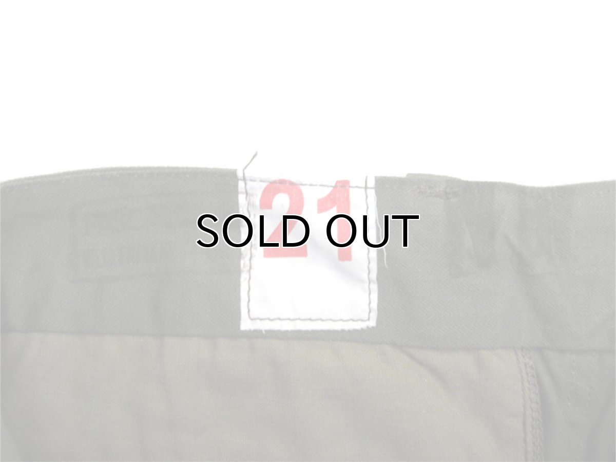 画像8: 1960's French Military "M-47" Herringbone Twill Trousers Dead Stock size w 30 inch (表記 21) (8)