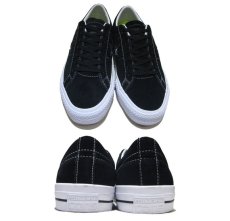 画像2: NEW CONVERSE "ONE STAR" Suede Skate Shoes　Black / White　size 7 (2)