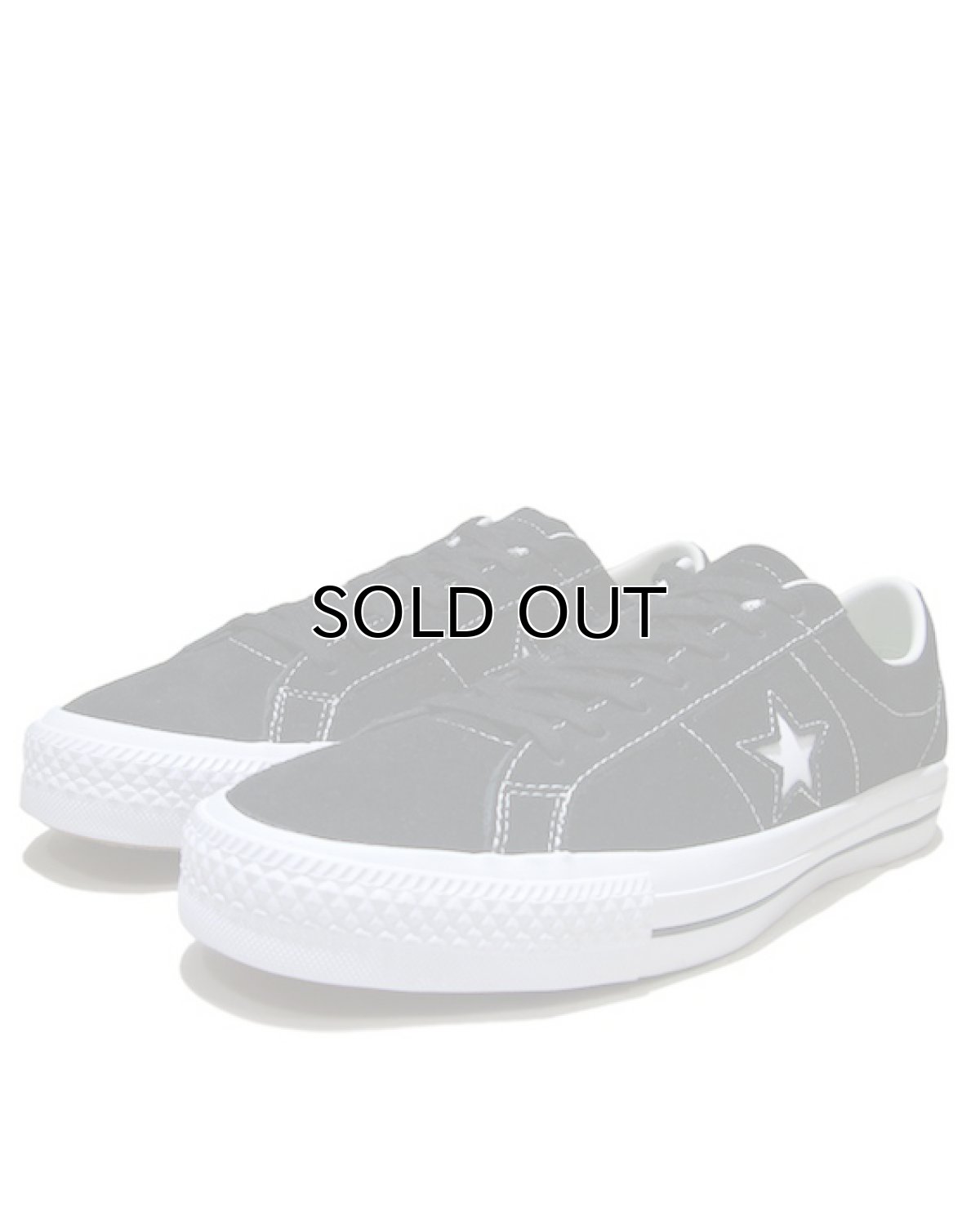 画像1: NEW CONVERSE "ONE STAR" Suede Skate Shoes　Black / White　size 7 (1)