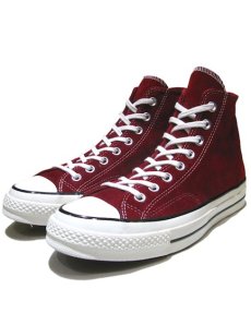 画像1: NEW Converse "First String" Hi-Cut Suede Sneaker　Burgundy　size 10 (1)
