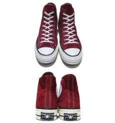 画像2: NEW Converse "First String" Hi-Cut Suede Sneaker　Burgundy　size 10 (2)