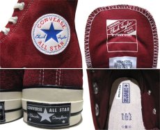 画像5: NEW Converse "First String" Hi-Cut Suede Sneaker　Burgundy　size 10 (5)