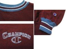 画像4: 1990's Champion Reverse Weave Trim Sweat Shirts -Dead Stock-　Burgundy　size 2XL (表記XXL) (4)