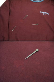 画像5: 1990's Champion Reverse Weave Trim Sweat Shirts -Dead Stock-　Burgundy　size 2XL (表記XXL) (5)