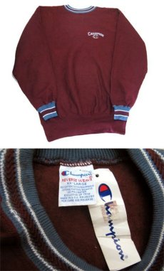 画像3: 1990's Champion Reverse Weave Trim Sweat Shirts -Dead Stock-　Burgundy　size 2XL (表記XXL) (3)