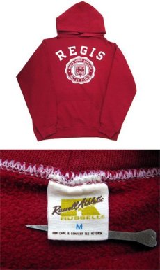 画像3: 1970's RUSSEL "REGIS" Sweat Parka   　Red　size M (表記 M) (3)