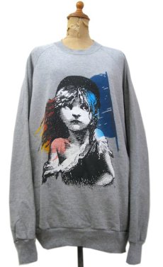 画像1: 1980's Anvil "Les Miserables" Crew Neck Sweat  　Heather Grey　size L (表記 XL) (1)