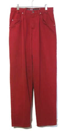 画像1: 1990's Levi's "Silver Tab" BAGGY Tuck Denim Pants　Red　size w 32 inch (表記 31 x 30) (1)