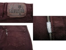 画像3: 1990's Levi's "Silver Tab" BAGGY Tuck Denim Pants　Burgundy　size w 34 inch (表記 34 x 34) (3)