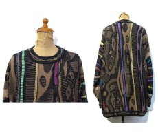 画像2: "COOGI" Pullover Cotton Sweater  made in AUSTRALIA　MULTI COLOR　size M-L (表記M) (2)