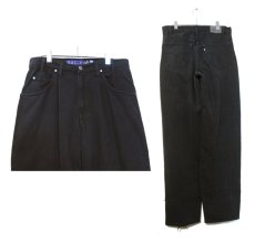 画像2: 1990's Levi's "Silver Tab" BAGGY Tuck Denim Pants　Black　size w 34.5 inch (表記 34 x 34) (2)