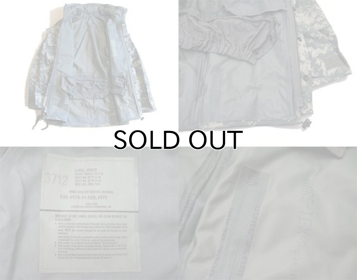 画像4: U.S.ARMY  ECWCS "GEN II" GORE-TEX Parka  Dead Stock　ACU  Digital Camouflage　size X-SMALL - REGULAR (4)