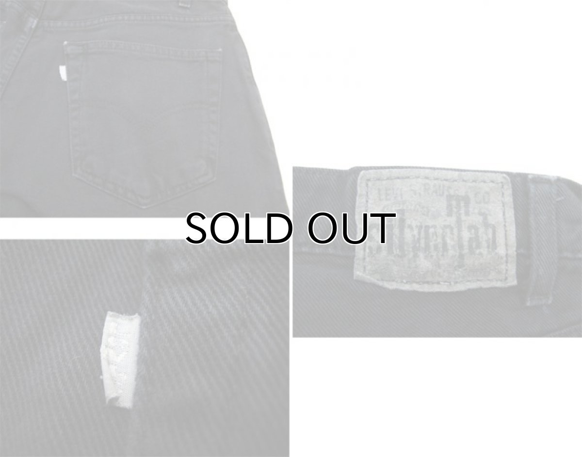 画像4: 1990's Levi's "Silver Tab" BAGGY Tuck Denim Pants　Black　size w 34.5 inch (表記 34 x 34) (4)