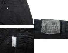 画像4: 1990's Levi's "Silver Tab" BAGGY Tuck Denim Pants　Black　size w 34.5 inch (表記 34 x 34) (4)