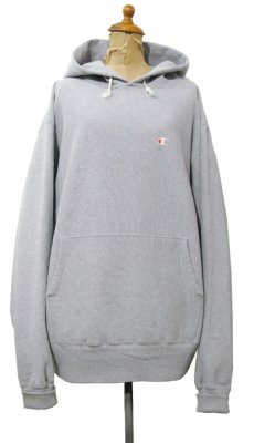 画像1: 1990's "Champion" Reverse Weave Sweat Parka  made in USA　GREY　size XL (表記XL) (1)