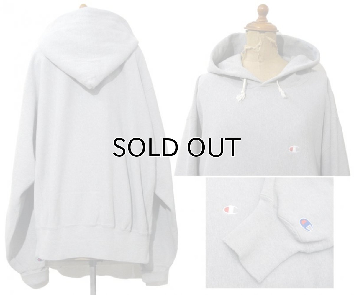 画像2: 1990's "Champion" Reverse Weave Sweat Parka  made in USA GREY size XL (表記XL) (2)