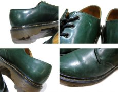 画像5: "Dr.Martins" 4-Hole Leather Shoes  made in ENGLAND　GREEN　size UK 9 (28cmぐらい) (5)